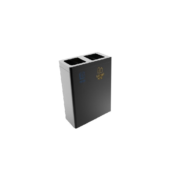 Collecteur de tri 2 flux 35 L Collecteur de tri 2 flux 35 L-Lire la description