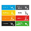Sticker rectangulaire 120 x 50 mm