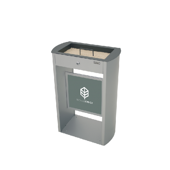 Panneau publicitaire pour cendrier de sable Sahara 8 L-Lire la description