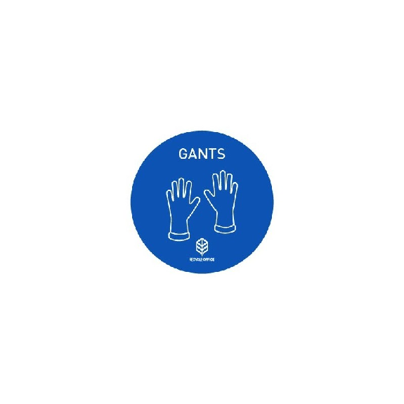 STICKERS GANTS (? 100 mm) (x5)-Lire la description