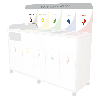 Panneau d'information pour table de tri en bois recyclable