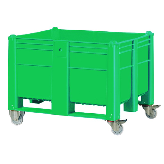 Einteilige Palettenbox auf Rädern 600 L-Beschreibung lesen