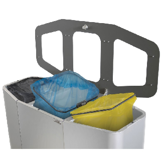 Colector Munich Open Top 3 caudales portabolsas de 50 L-Leer más