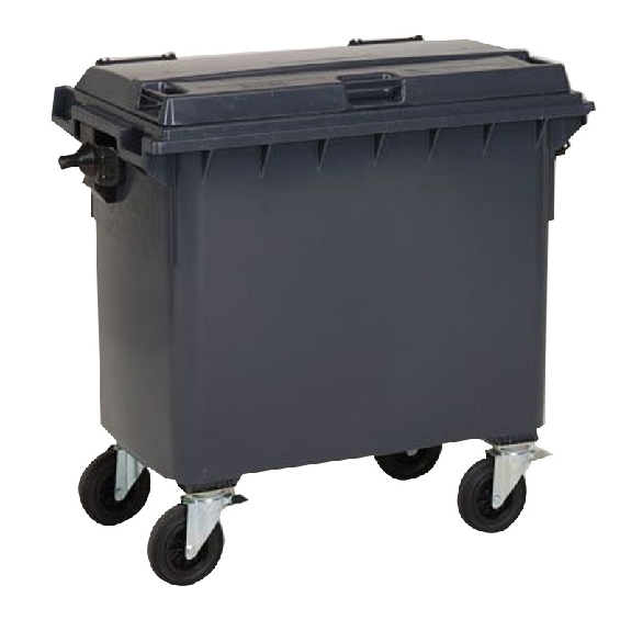 Conteneur plastique 660 L - version avec couvercle Conteneur plastique 660 L - version avec couvercle-Lire la description