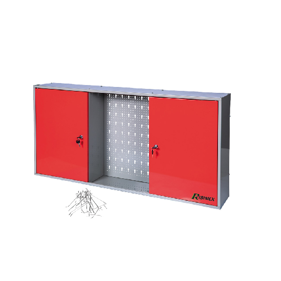 Armoire de rangement avec panneau perfore et crochets, PRPMRA2P-Lire la description