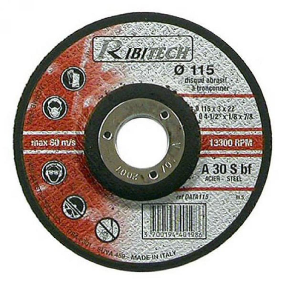 Disque a Tronconner Acier 115x3,2x22,2, PRDATA115-Lire la description