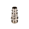 Insert rapide air 1/4 male forme D en lot de 2, PRACR201-B