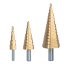 Lot de 3 Fraises etagees coniques HSS, PRFEX3-VB