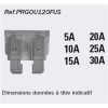 Lot 120 fusibles larges en coffret, PRGOU120FUS