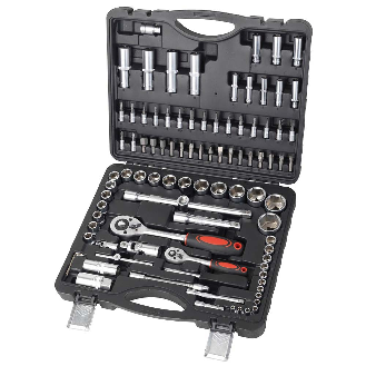 Coffret cles a douilles PRO chrome vanadium 94 pieces, PRKOUT94-M-Lire la description