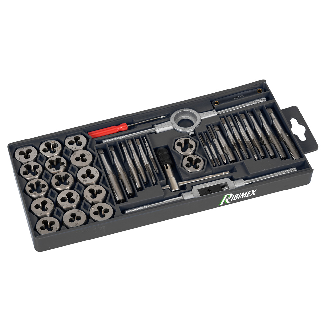 Coffret tarauds et filieres 40 pieces, PRTF40-Lire la description