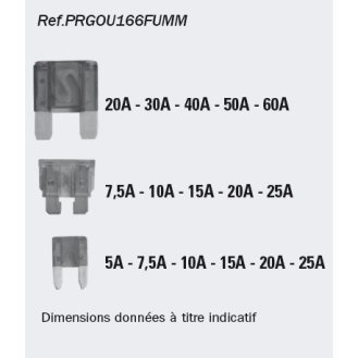 Lot 166 fusibles mini/maxi en coffret, PRGOU166FUMM-Lire la description