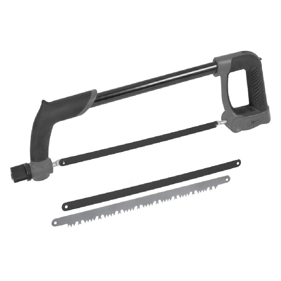 Scie metaux 30cm pro + 3 lames bois,metaux fins, metaux epais, PRSCM30PRO-Lire la description