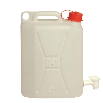 Jerrican 10 litres alimentaire avec robinet, PRJE10ALR-Lire la description