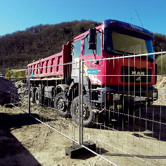 Schake Mobilzaun Profi Resistant Element mit engen Maschen 3,5x2m-Beschreibung lesen