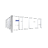Schake Mobilzaun Standard Element ohne Haken und Ösen 3,5x1,2m