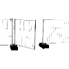 Schake Mobilzaun Standard Torelement 1,2x1,2m