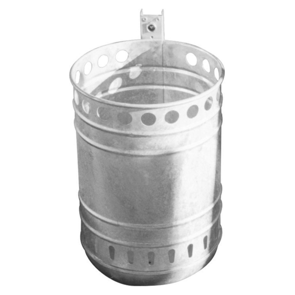 Schake Abfallbehälter montiert mit Standpfosten Ø60x1300mm 35l Volumen beschichtet in DB703 Schake Abfallbehälter montiert mit Standpfosten Ø60x1300mm 35l Volumen beschichtet in DB703-Beschreibung lesen