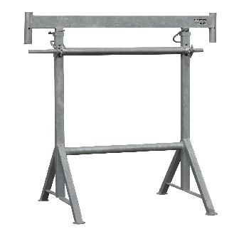 Schake KurbelGerüstbock K1200, braun lackiert, 1,20-1,95m-Beschreibung lesen