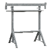 Schake KurbelGerüstbock K1200, braun lackiert, 1,20-1,95m Schake KurbelGerüstbock K1200, braun lackiert, 1,20-1,95m