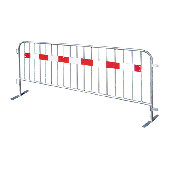 Barrière de sécurité type SE, galvanisée, avec marquage rouge/blanc, longueur 2,5 m-Leggi tutto