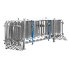 15x Absperrgitter mit Palette und Zurrgurten im Set S15