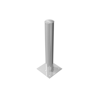 Schake Stahlrohrpoller neigbar aus Stahlrohr verzinkt Ø152x3,2mm mit Dübelplatte 1000mm Gesamtlänge-Beschreibung lesen