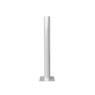 Schake Stahlrohrpoller neigbar aus Stahlrohr verzinkt Ø152x3,2mm mit Dübelplatte 1500mm Gesamtlänge-Beschreibung lesen
