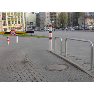 Schake Stahlrohrpoller herausnehmbar aus Stahlrohr verzinkt Ø152x3,2mm mit Dreikantverschluss 1500mm Gesamtlänge-Beschreibung lesen