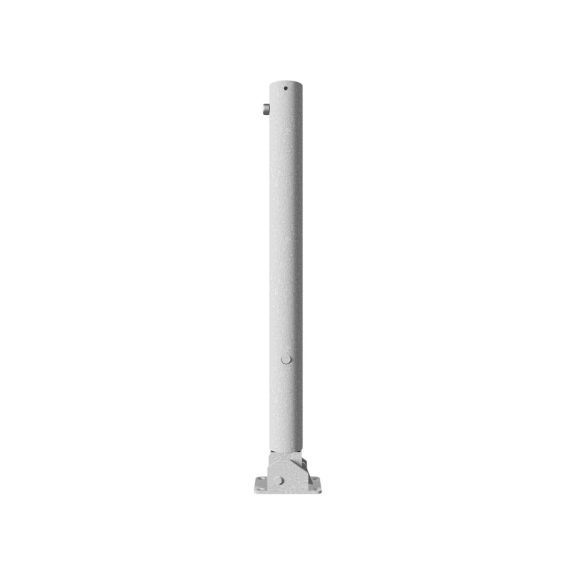 Schake Absperrpfosten umlegbar aus Stahlrohr verzinkt Ø76x2,5mm mit Dübelbefestigung, Dreikantverschluss und Stahlkappe 900mm Überflur Schake Absperrpfosten umlegbar aus Stahlrohr verzinkt Ø76x2,5mm mit Dübelbefestigung, Dreikantverschluss und Stahlkappe 900mm Überflur-Beschreibung lesen