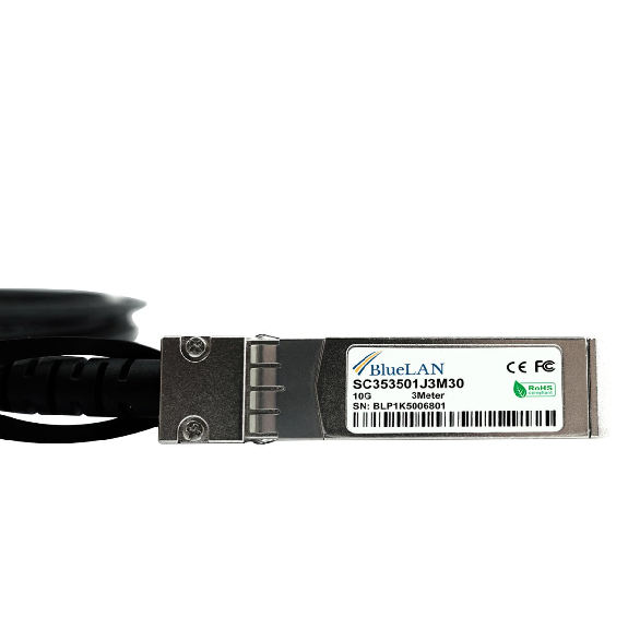 Câble DAC SFP+ 10GBASE-CR 3m NVIDIA MCP2103-X003B BlueLAN-Lire la description