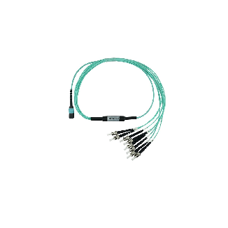 BlueOptics Fibre MTP/4xST Breakout câble OM3 1 mètre-Lire la description