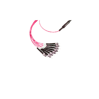 BlueOptics Fibre MPO/4xST Breakout câble OM4 5 mètre-Lire la description