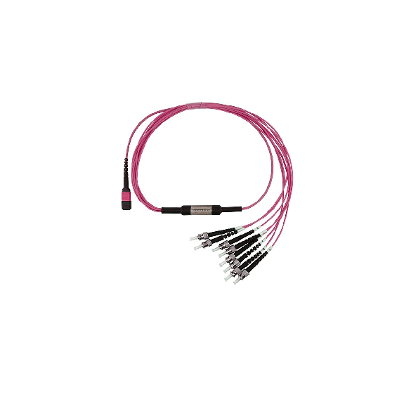 BlueOptics Fibre MPO/4xST Breakout câble OM4 1 mètre BlueOptics Fibre MPO/4xST Breakout câble OM4 1 mètre-Lire la description