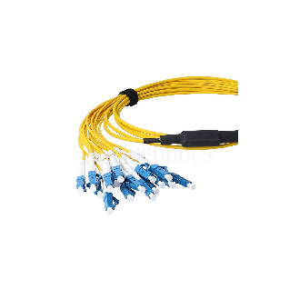 BlueOptics Fibre MPO/8xLC Duplex Breakout câble G.657.A1 Singlemode 3 mètre-Lire la description