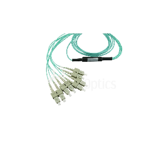 BlueOptics Fibre MPO/4xSC Breakout câble OM3 3 mètre-Lire la description