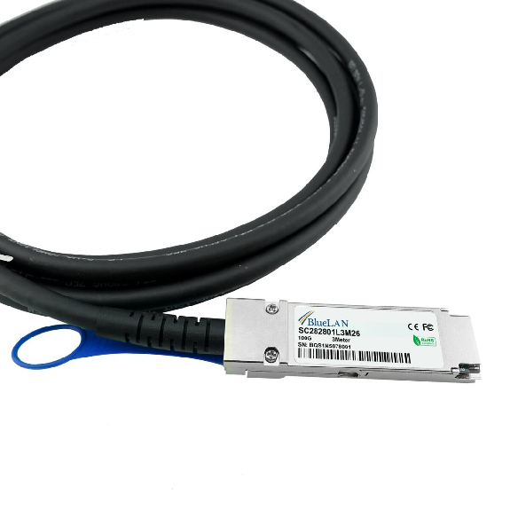 Lenovo QSFP28-DAC-1M compatibles BlueLAN DAC QSFP28 SC282801L1M30-Lire la description