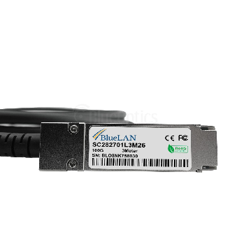 Chelsio QTAPCABLE28-0.5M compatibles BlueLAN QSFP28 DAC SC282701L1M26-Lire la description