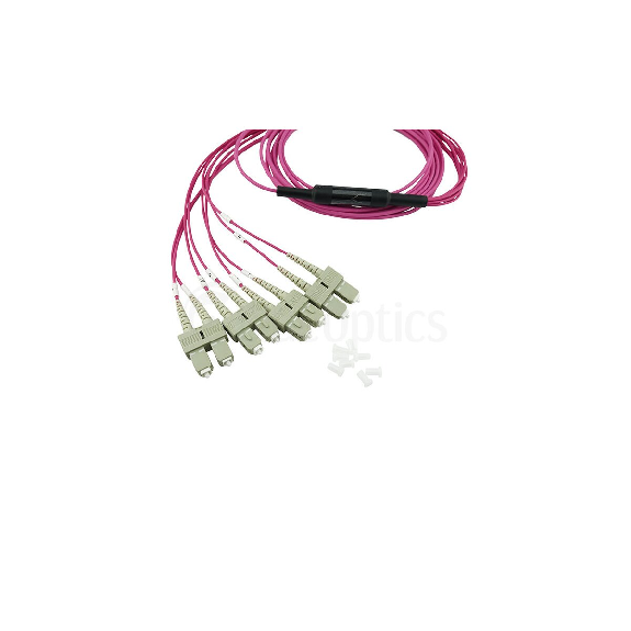 BlueOptics Fibre MTP/4xSC Breakout câble OM4 1 mètre-Lire la description