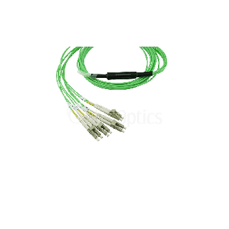 BlueOptics Fibre MPO/4xLC Breakout câble OM5 5 mètre-Lire la description