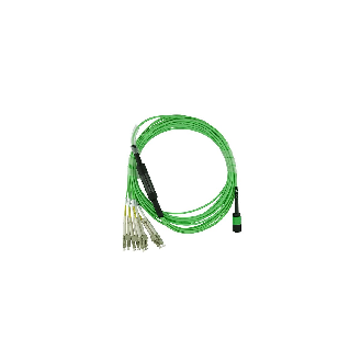 BlueOptics Fibre MPO/4xLC Breakout câble OM5 5 mètre-Lire la description