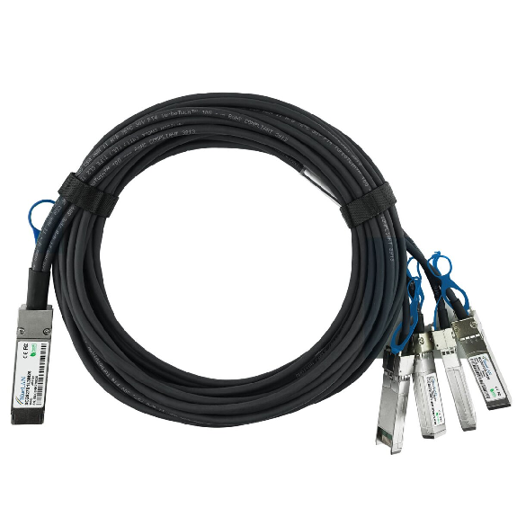 Câble breakout direct attach QSFP28-4SFP28-DAC-1M 1m-Lire la description