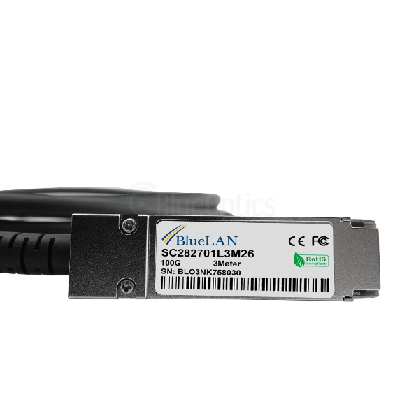Câble breakout direct attach QSFP28-4SFP28-DAC-1M 1m-Lire la description