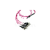 BlueOptics Fibre MTP/4xST Breakout câble OM4 5 mètre
