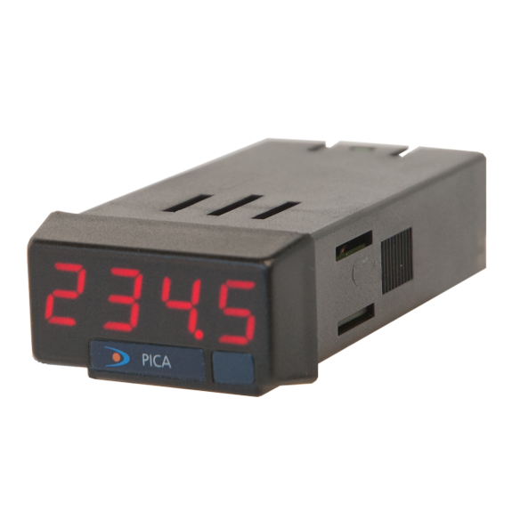 Voltimetro/Amperímetro AC/DC - Formato 24×48 mm - Alimentación: 21-53VAC/10-70VDC-Leer más