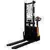 qteck Elektrischer Hochhubwagen HME-Serie 24V PU/Tandem 1150mm Gabellänge 90-1600mm Hubhöhe mit 1000kg Hubkraft qteck Elektrischer Hochhubwagen HME-Serie 24V PU/Tandem 1150mm Gabellänge 90-1600mm Hubhöhe mit 1000kg Hubkraft