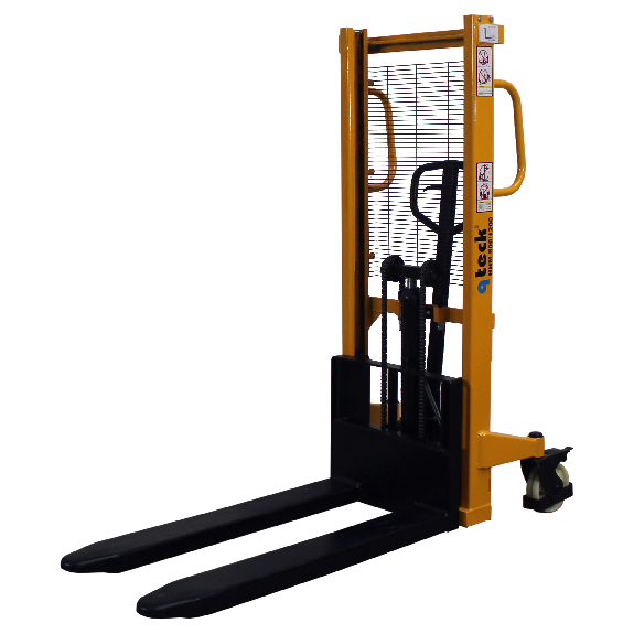 qteck Hochhubwagen HHM-Serie 1150mm Gabellänge Nylon/Tandem 1200mm Hubhöhe 500kg Tragkraft-Beschreibung lesen