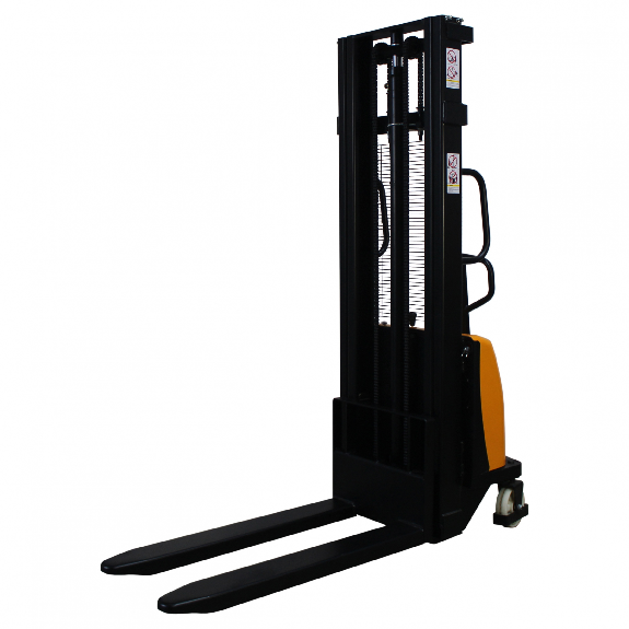 qteck Semi-Elektrischer Hochhubwagen HSE-Serie 1150mm Gabellänge Nylon/Tandem 1000kg Tragkraft 3000mm Hubhöhe-Beschreibung lesen