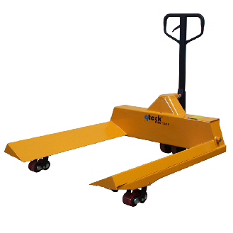 qteck Prismenhubwagen PWH-Serie 1150mm Gabellänge für Rollen-Ø 1200-1600mm-Beschreibung lesen