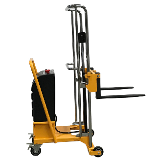 qteck Semi-elektrische Minilifter 550mm Gabellänge 20-1400mm Hubhöhe mit 250kg Hubkraft-Beschreibung lesen
